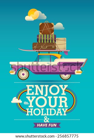 Similar – Image, Stock Photo Rainbow caravan Caravan