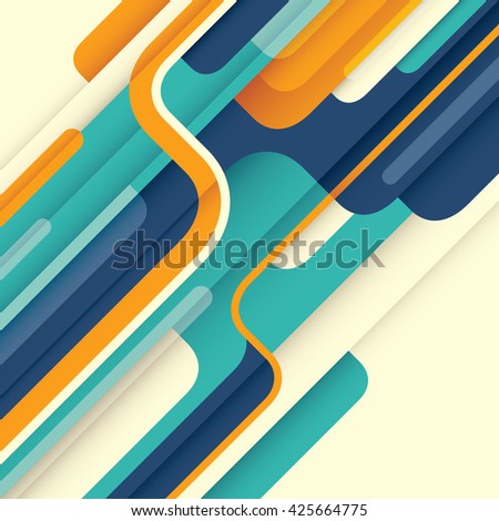 Modern abstract illustration in color. Vector illustration.