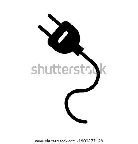 Vector icon of flat electric socket.  simple design for graphics, logos, websites, social media, UI, mobile apps, EPS10