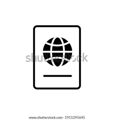 Passport, vector, icon, logo isolated Illustration.with white background