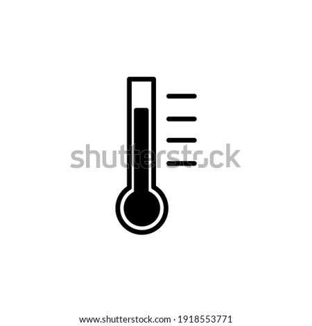 temperature controle medicine sign white background