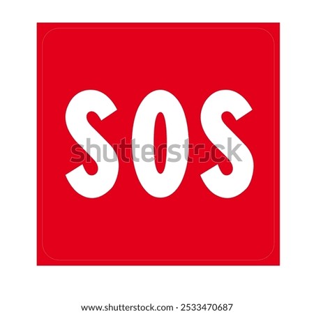 ISO CART 7010 Traffic segnal route symbol SOS 