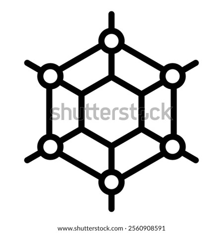 Graphene Icon Element For Design