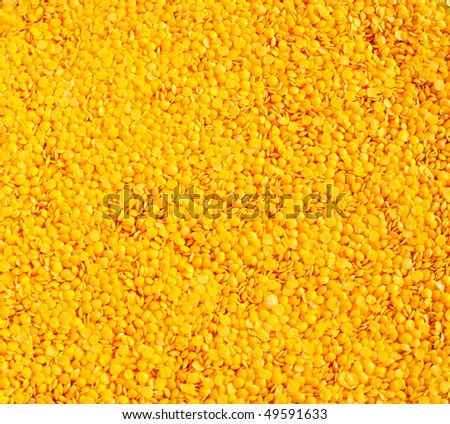 Yellow lentil, fresh organic food, and also nice grain background