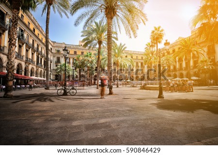 Similar – Image, Stock Photo Barcelona | Old Town 1