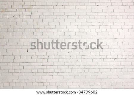 Brick wall of the house are painted white color