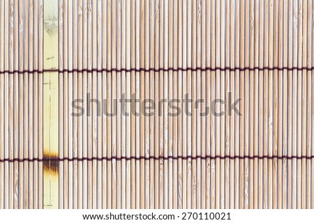 Bamboo mat background. The asian mat from bamboo