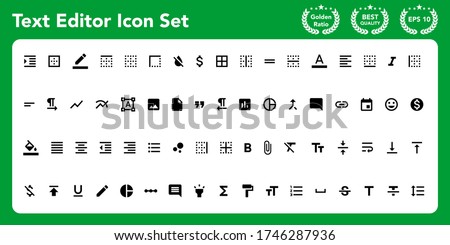 Text editor icon set. Get these awesome material icon set.