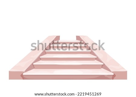 Similar – Image, Stock Photo Pink construction with stairs and floors