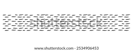 Slash line doodle border, diagonal lines. Divider strip Tilt strip geometric abstract border. Diagonal grid. Geometric dashed tape