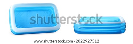 Similar – Image, Stock Photo Paddling pool in the backyard