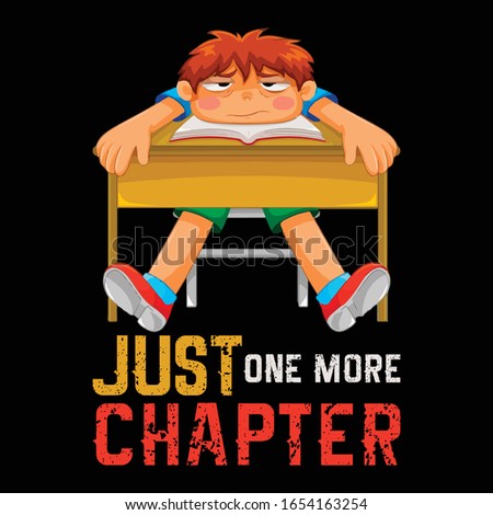 Just One More Chapter-Book T Shirt and Apparel Design Template