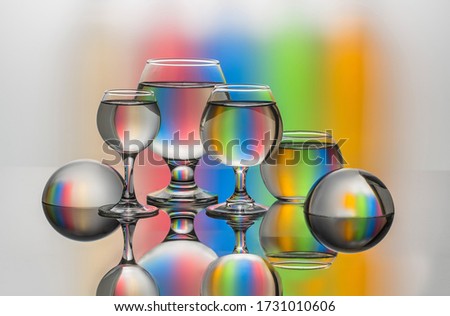 Similar – Image, Stock Photo Still life with glass bottles