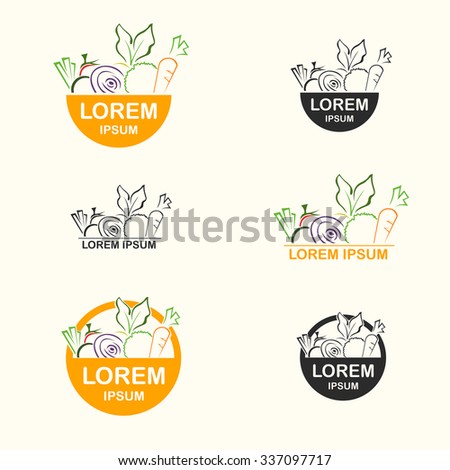 Fresh Food Logo Stock Vector Illustration 337097717 : Shutterstock