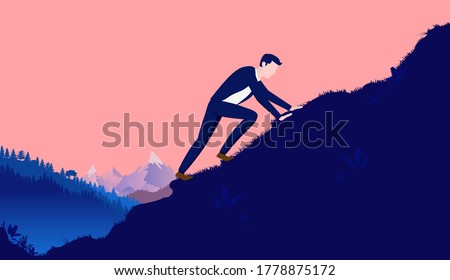 Similar – Image, Stock Photo Reach goal slowly but surely at snail’s pace