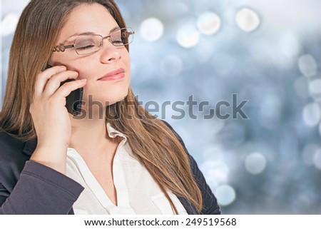 Career woman on the phone