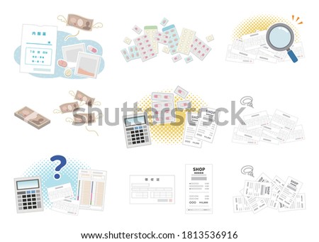 Image set about medicine and money. It says 