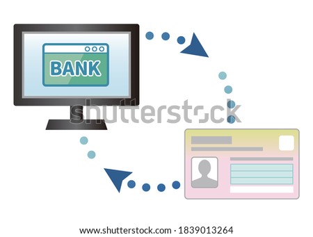 Linking Net Bank and My Number Card. (computer)