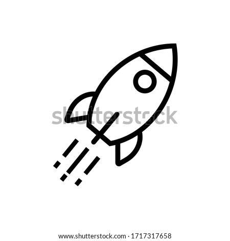 rocket vector icon for eps 10