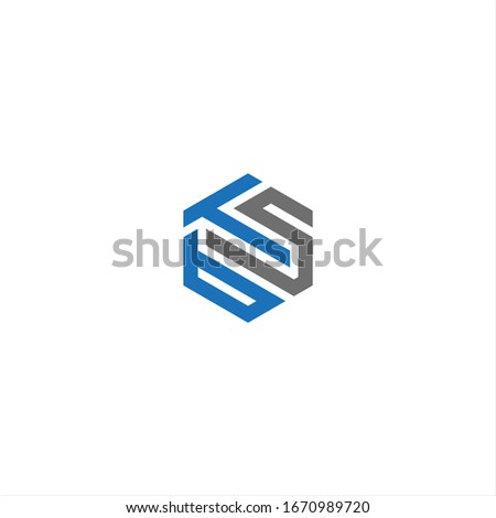 BTS , TBS  TSB  STB or SBT unique monogram , minimalist , simple logo design with blue and grey.