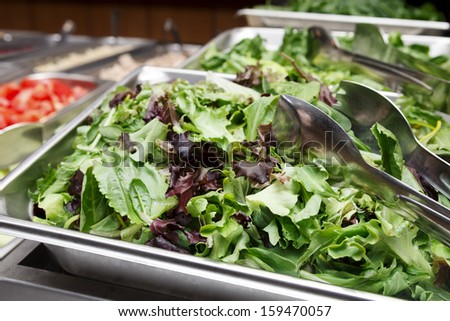 Salad Bar with Mixed Greens