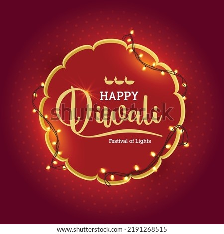 Happy diwali background with illuminated oil lamps on decorative sparks and bokeh background. Indian festival celebration greeting card design