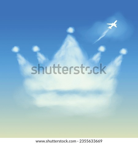 Similar – Image, Stock Photo Crown of clouds Sky Clouds
