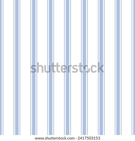 Courage Ticking Stripe, a seamless vector pattern with traditional ticking stripe in periwinkle blue on a white background. Simple coordinate design perfect for boy’s nursery, kids decor and clothes.