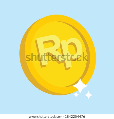 Coin Rupiah currency as legal tender in Indonesia