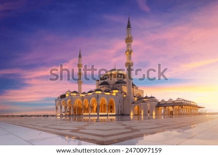 Similar – Image, Stock Photo Minaret of a mosque Mosque