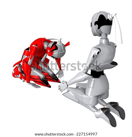 Robot pose japan tradition
