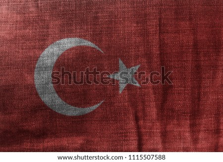 Similar – Image, Stock Photo Turkish flag drapery Sign