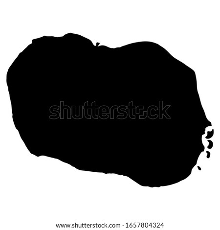 Cook Islands Map Silhouette Vector