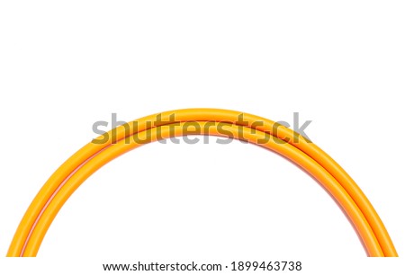 Similar – Image, Stock Photo Cable of a line for the transport of high voltage with spacers