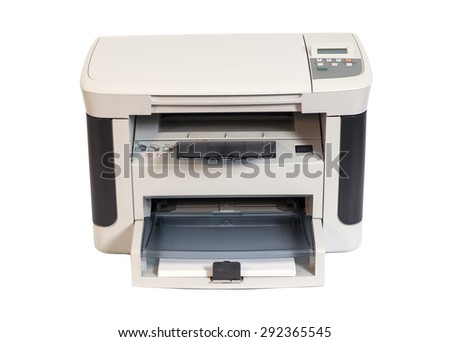 Printer  isolated on white background
