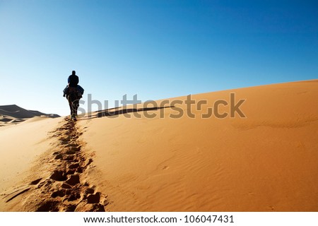 traveling in the desert