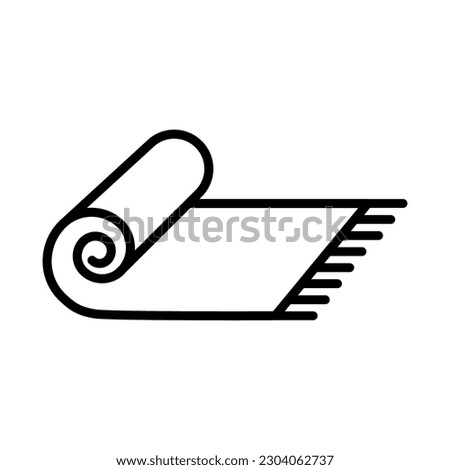 Carpet icon vector on trendy design