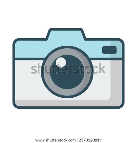 Camera icon vector on trendy style for design and print.