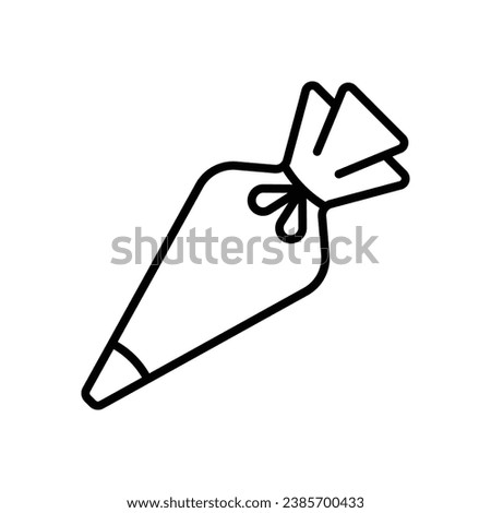 Pipping bag icon vector on trendy design