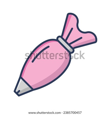 Pipping bag icon vector on trendy design