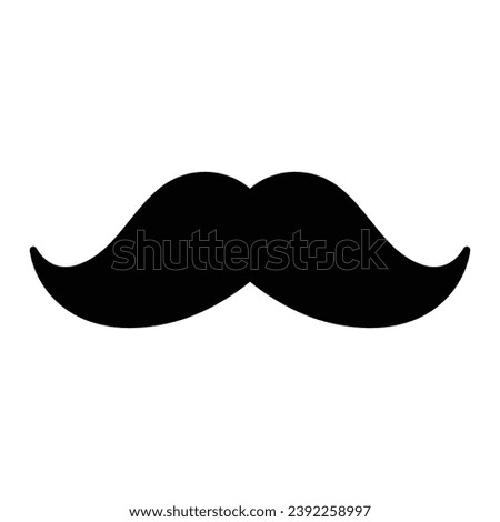 Mustache icon vector on trendy design