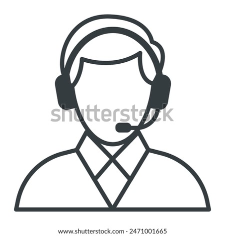 Costumer service icon vector design template