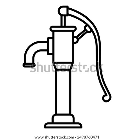 Water well icon vector design template