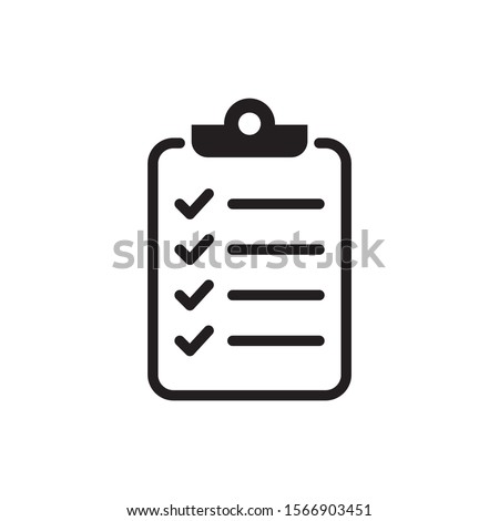 Task icon vector. Clipboard icon design illustration