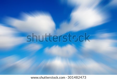 Sky and cloud background Blurred. Background.Light Blurred Rush