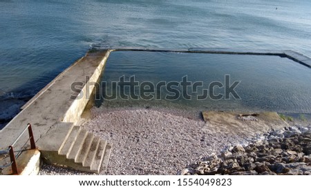 Steps and swimming pool, beach  Foto stock © 