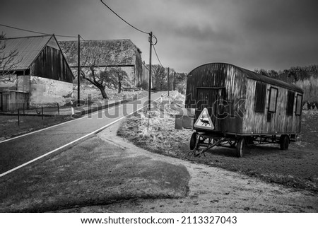 Similar – Image, Stock Photo Old railway tracks in the forest