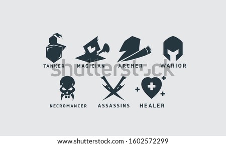 Game RPG class simple icon 