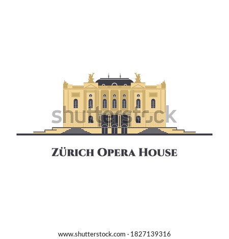 Zurich Opera. An opera house in the Swiss city of Zürich. Located at the Sechseläutenplatz. Tours, sightseeing for visitor. You can walk around the opera house and onto the stage or watch the show