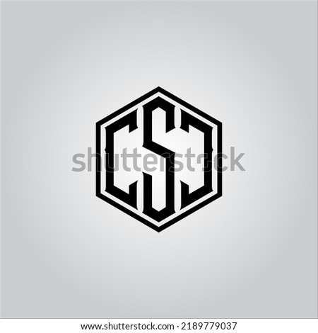 CSC letter logo. CSC Letter logo with white background. This is black letter logo. Use stylist fashion logo. Decorative design.